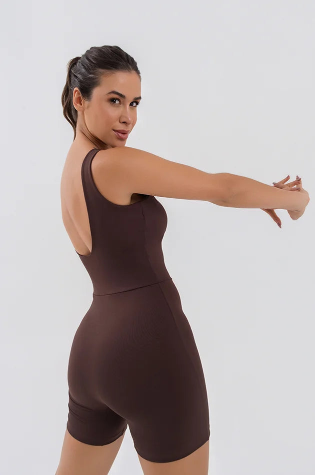 Sirena Movie Fitness Romper - Fondue