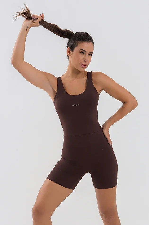 Sirena Movie Fitness Romper - Fondue