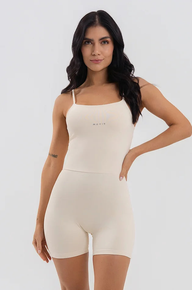 Saphyra Movie Fitness Romper - Off-White